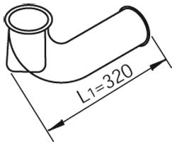 Tubo de escape DINEX 80636