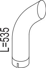 Tubo de escape DINEX 80664