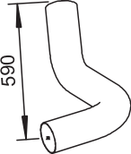 Tubo de escape DINEX 80789
