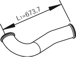Tubo de escape DINEX 81681