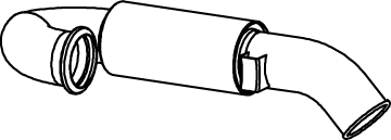 Silenciador posterior DINEX 81687