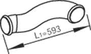 Tubo de escape DINEX 81727