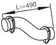 Tubo de escape DINEX 82161