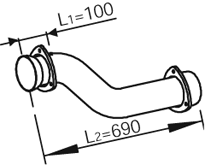 Tubo de escape DINEX 82162