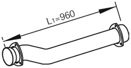 Tubo de escape DINEX 82164