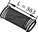 Tubo de escape DINEX 82202