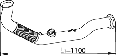 Tubo de escape DINEX 82229