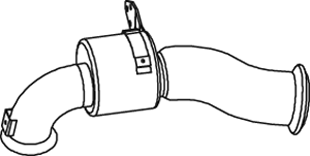 Tubo de escape DINEX 82234