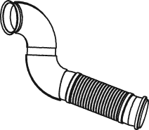 Tubo de escape DINEX 82252