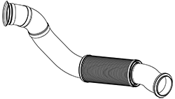 Tubo de escape DINEX 8AA003