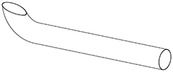 Tubo de escape DINEX 8AG031