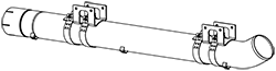 Tubo de escape DINEX 8AG032
