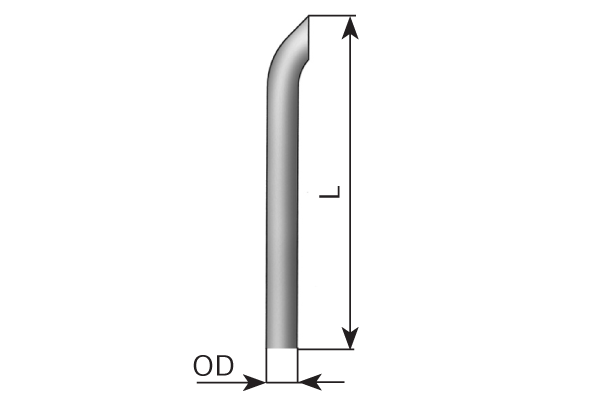 Tubo de escape, universal DINEX 91476