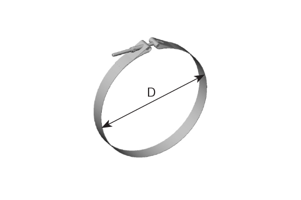 Pieza de fijación, sistema de escape DINEX 95417
