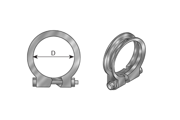 Pieza de fijación, sistema de escape DINEX 99135