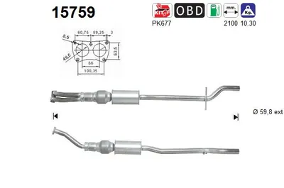 Catalizador Citroën C5 I · Citroën C5 I Break