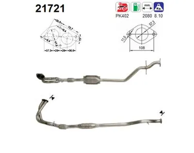 Catalizador Opel SINTRA · Vauxhall SINTRA