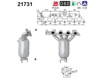 Catalizador Opel ASTRA G Coupe · Opel CORSA C · Vauxhall CORSA Mk II