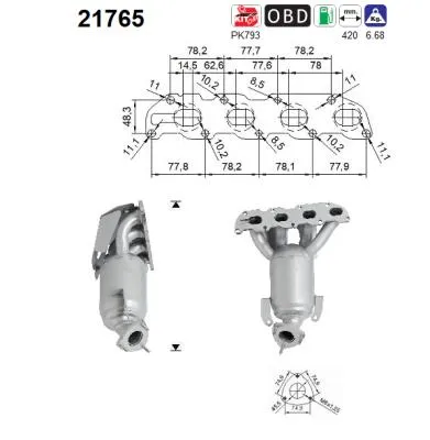 Catalizador Opel CORSA D · Opel MERIVA A MPV · Opel ASTRA H Estate