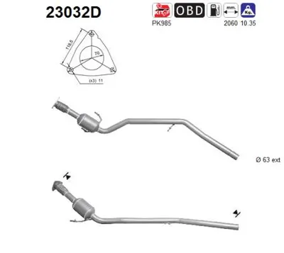 Catalizador Chrysler GRAND VOYAGER V