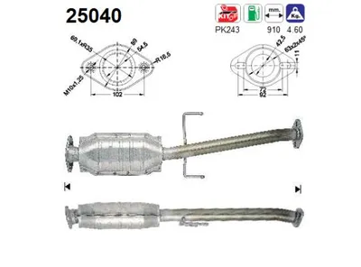 Catalizador Mazda MX-3 · Mazda 323 S V · Mazda 323 C V