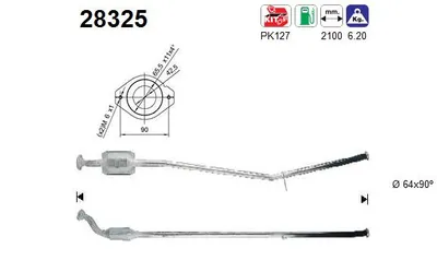 Catalizador Peugeot 205 II · Peugeot 205 I Convertible · Peugeot 205 Hatchback Van