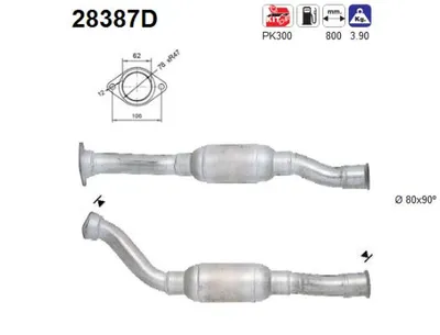 Catalizador Peugeot 406 · Peugeot 406 Break