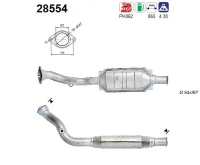 Catalizador Peugeot 405 II · Peugeot 405 II Break