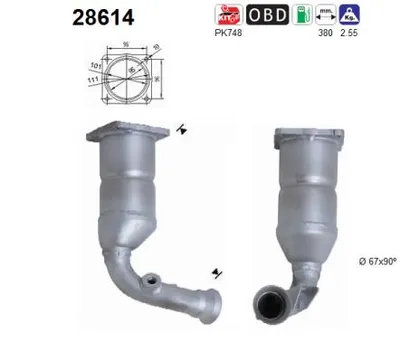 Catalizador Peugeot 206 SW · Peugeot 206 Hatchback · Peugeot 307 Break