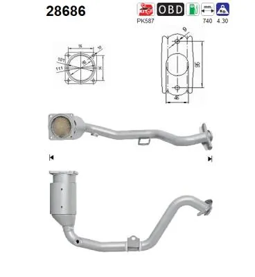 Catalizador Peugeot 307 · Peugeot 307 SW · Peugeot 307 Break
