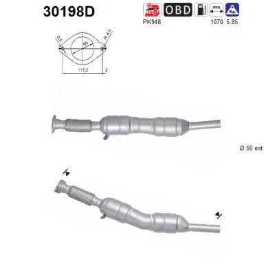Catalizador Renault MEGANE III Hatchback · Renault MEGANE III Coupe · Renault MEGANE III Grandtour