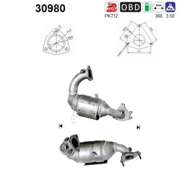 Catalizador Renault AVANTIME · Renault VEL SATIS · Renault ESPACE IV