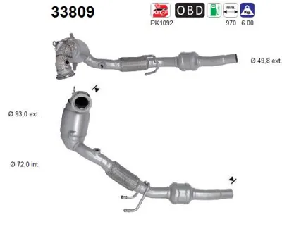 Catalizador Seat IBIZA V · Seat ARONA · Vw POLO VI