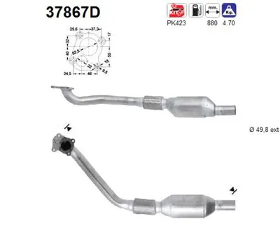 Catalizador Vw PASSAT B3/B4 · Vw GOLF III · Vw VENTO