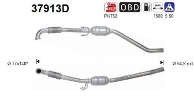 Catalizador Vw TRANSPORTER T5 Bus · Vw TRANSPORTER T5 Van · Vw TRANSPORTER T5 Platform/Chassis (7JD, 7JE, 7JL, 7JY, 7JZ, 7F