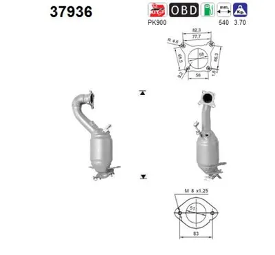 Catalizador Vw GOLF V · Vw GOLF V Variant · Vw GOLF PLUS V