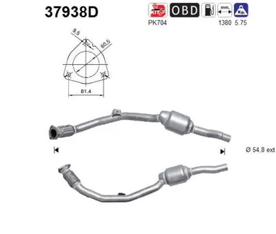 Catalizador Vw PASSAT B5.5 · Vw PASSAT B5.5 Variant · Skoda SUPERB I