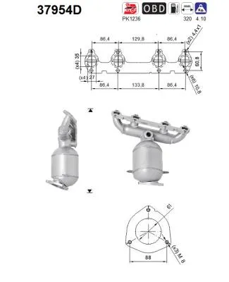 Catalizador Vw CADDY III MPV · Vw CADDY III Box Body/MPV · Vw GOLF V