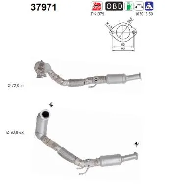 Catalizador Vw GOLF VII · Vw PASSAT B8 · Vw PASSAT B8 Variant