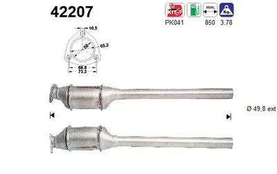 Catalizador Audi 100 C4 Saloon · Audi 100 C4 Avant · Audi A6 C4