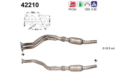 Catalizador Audi A4 B5 Avant · Vw PASSAT B5 · Vw PASSAT B5 Variant
