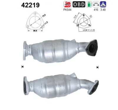 Catalizador Audi A4 B5 Avant · Vw PASSAT B5.5 · Vw PASSAT B5.5 Variant