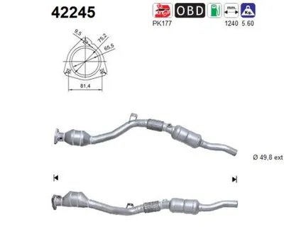 Catalizador Vw PASSAT B5 Variant · Audi A6 C5 · Audi A6 C5 Avant