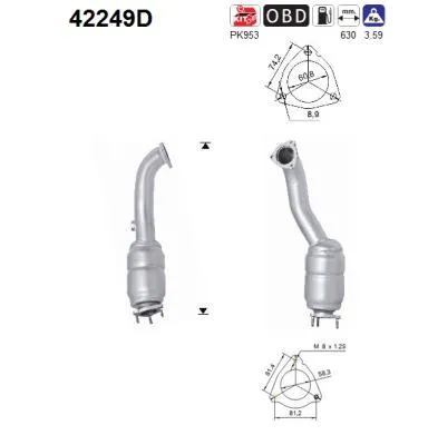 Catalizador Audi A6 C6 · Audi A6 C6 Avant · Audi A6 Allroad C6