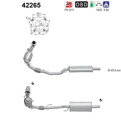 Catalizador Audi A1 Sportback · Audi A1 · Skoda RAPID Spaceback