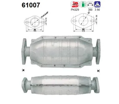 Catalizador Hyundai PONY · Hyundai PONY / EXCEL Saloon · Hyundai S COUPE