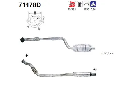 Catalizador Mercedes-Benz C-CLASS · Mercedes-Benz C-CLASS T-Model