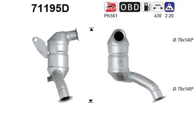 Catalizador Mercedes-Benz A-CLASS · Mercedes-Benz VANEO