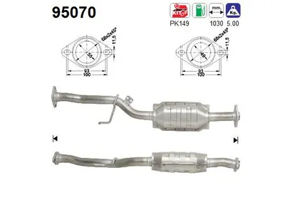 Catalizador Toyota CARINA E VI Saloon · Toyota CARINA E VI · Toyota CARINA E VI Sportswagon