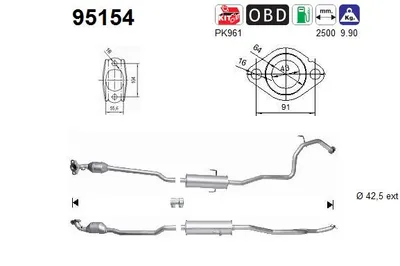 Catalizador Toyota YARIS · Daihatsu CHARADE VIII
